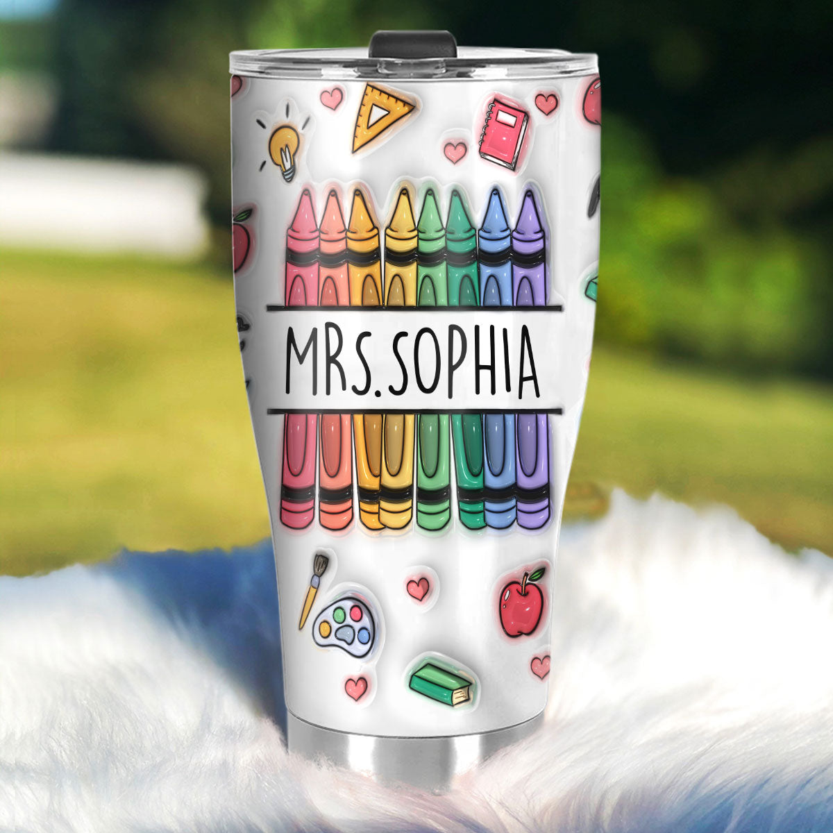 Big Heart To Teach - Personalized Stainless Steel Tumbler