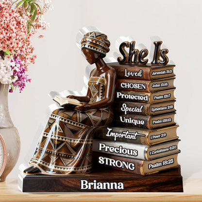She Is Blessed - Personalized Acrylic Plaque Gift for Women GAPJS10184