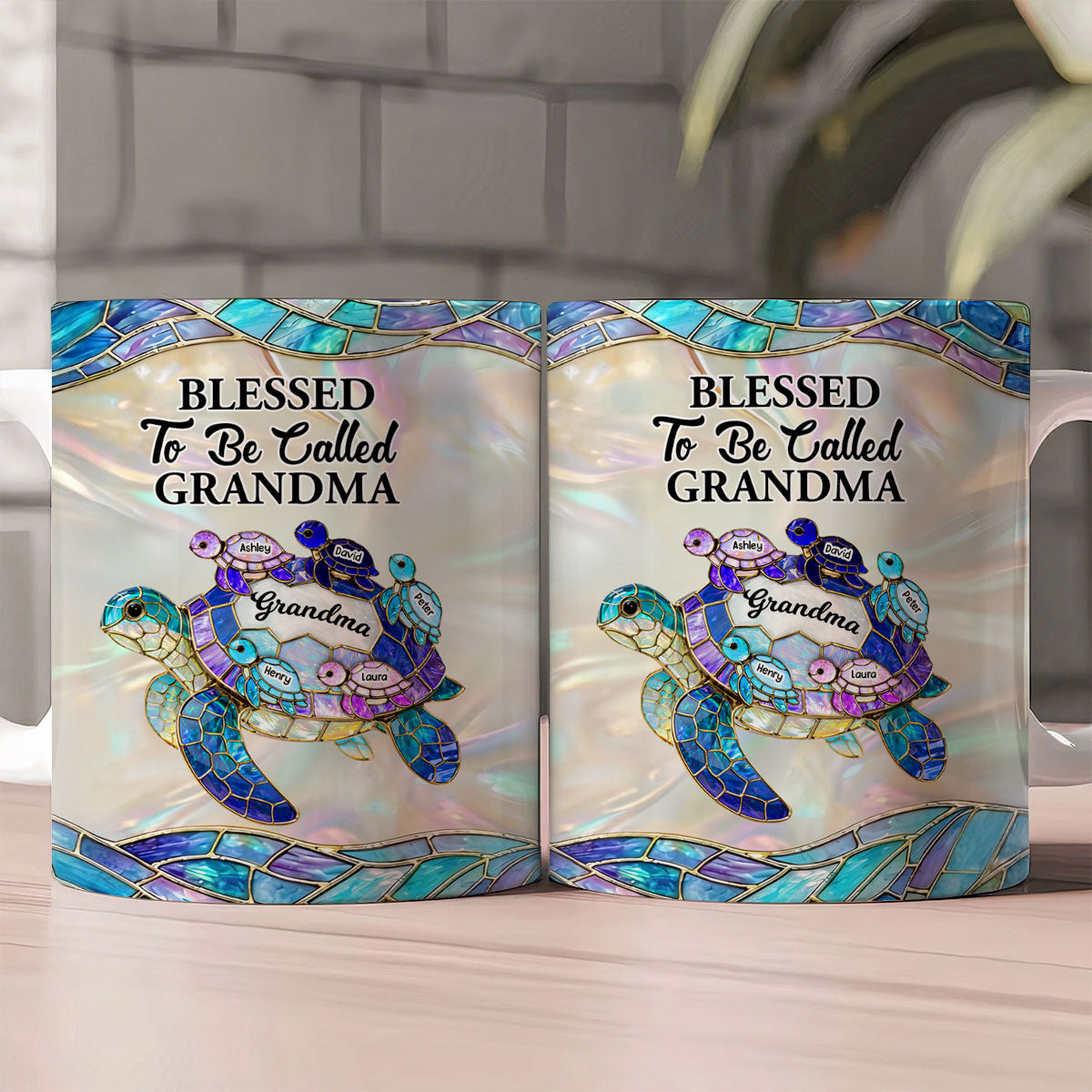 Blessed To Be Called Grandma - Personalized Ceramic Coffee Mug