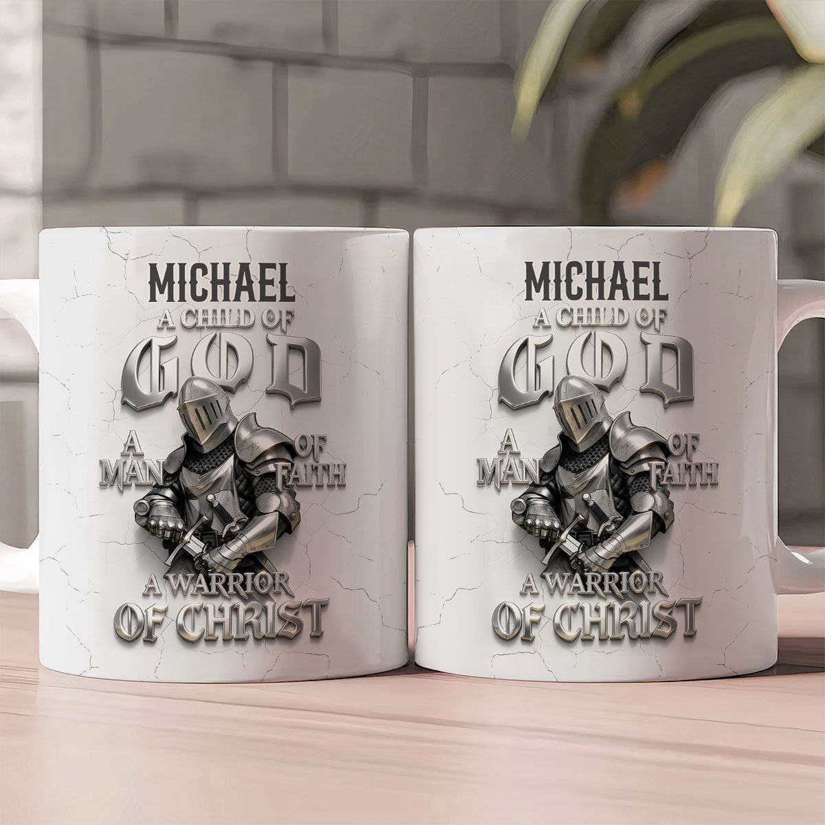 Warrior Of Christ - Personalized Ceramic Coffee Mug