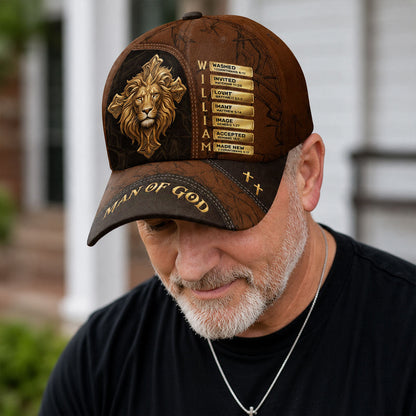 Man Of God - Personalized Classic Cap - Gift For Dad