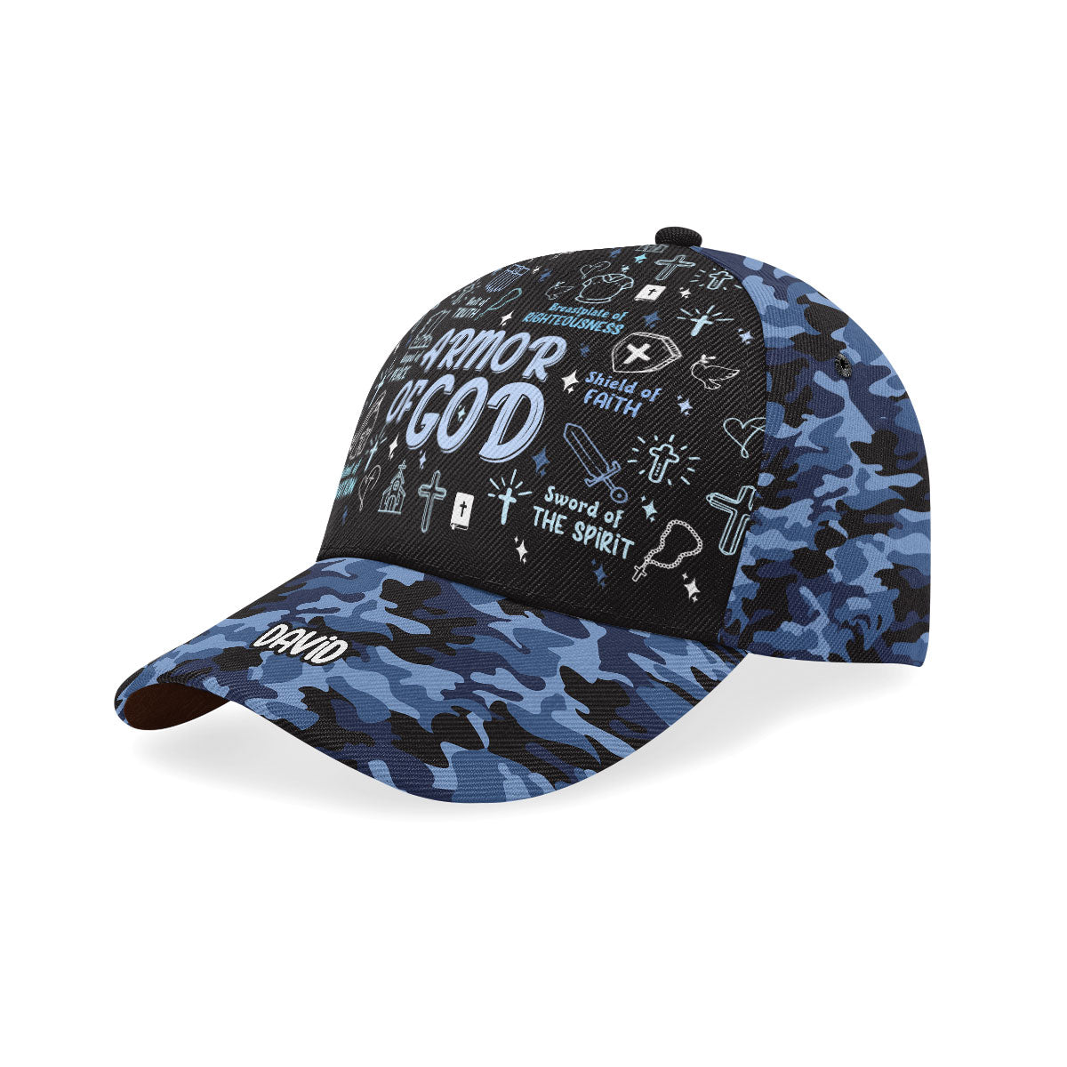 Armor Of God - Personalized Classic Cap Camo Christian Inspirational