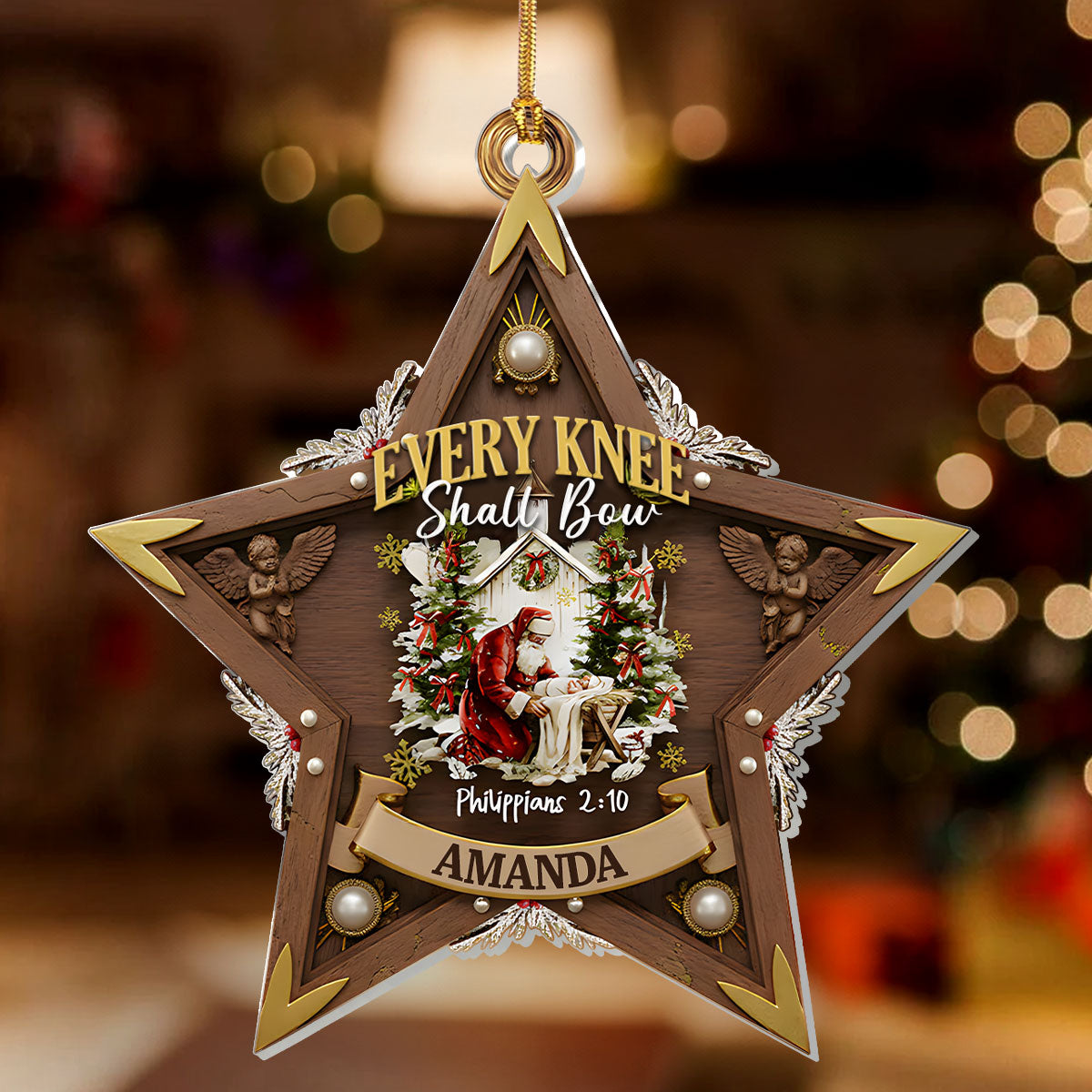 Christian Faith - Personalized Acrylic Ornament GOJS10334