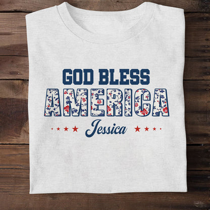 God Bless America - Personalized Unisex T-shirt GMJSTS200051