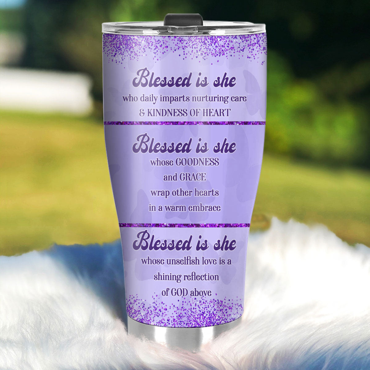 Blessed Is She - Personalized Stainless Steel Tumbler