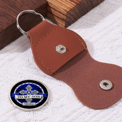 To My Son - Personalized Pocket Hug Keepsake