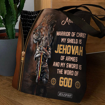 My Sword Is The Word Of God - Personalized Tote Bag GTTJS10120