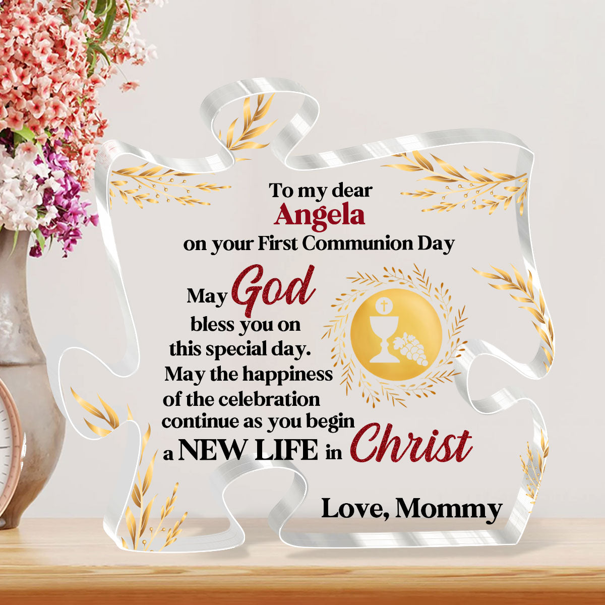 May God Bless You - Custom Shaped Acrylic Plaque GAPJS10236