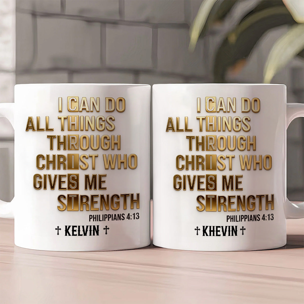 I Can Do All Things Through Christ - Personalized Coffee Mug