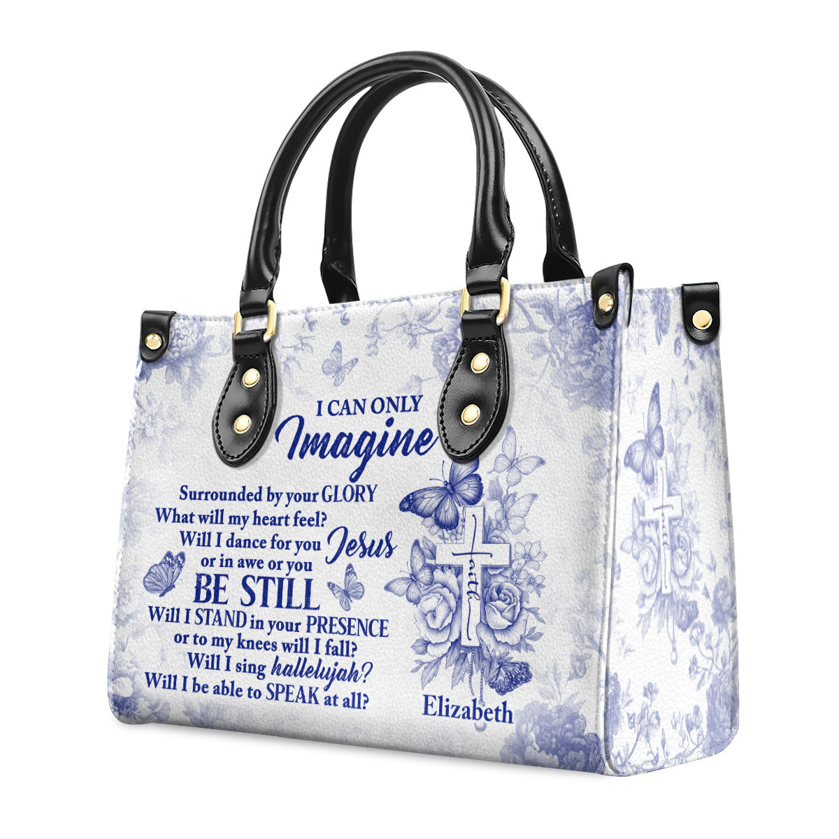 Faith-Inspired - Personalized Leather Handbag GMJSLB200086