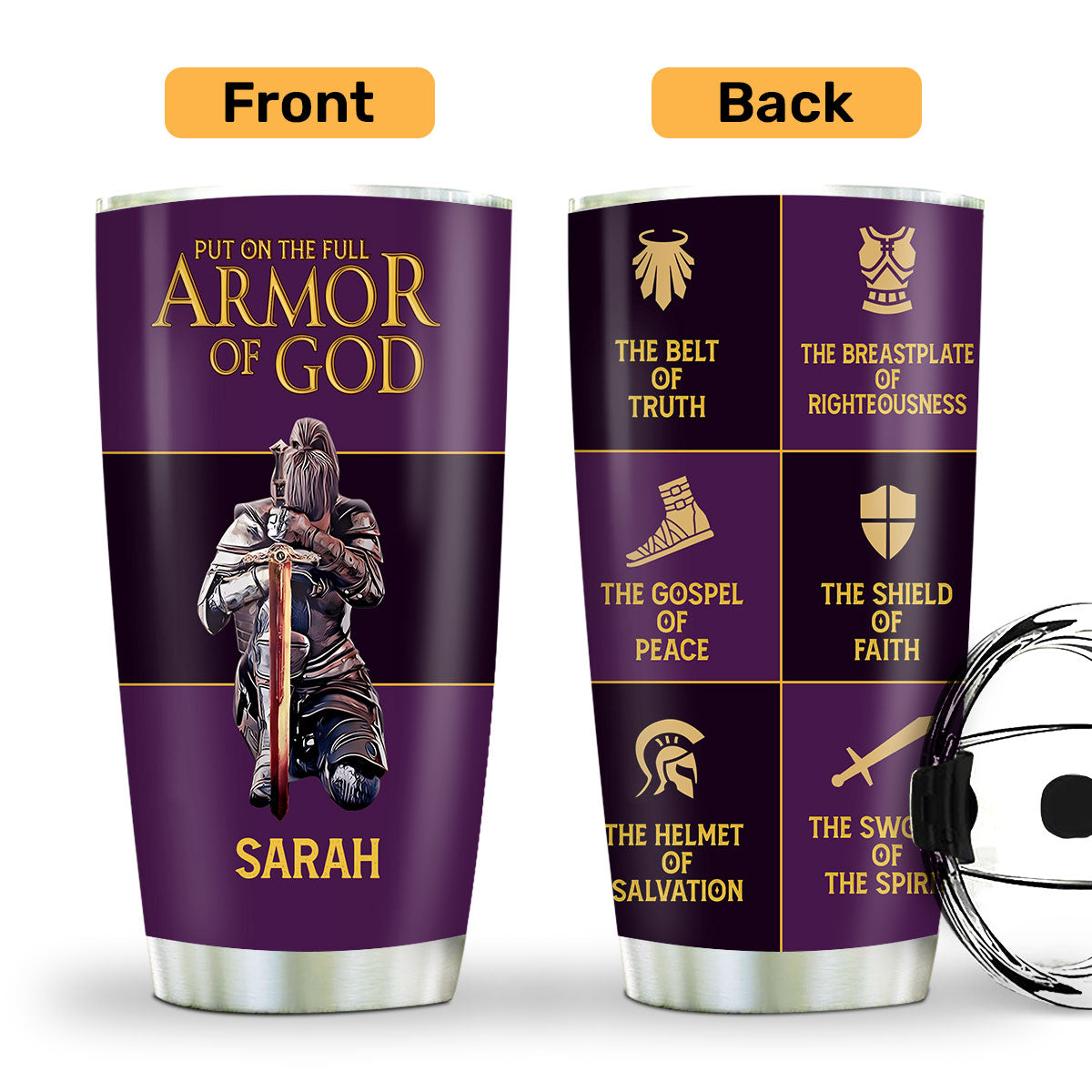 Faith Quote - Personalized Stainless Steel Tumbler