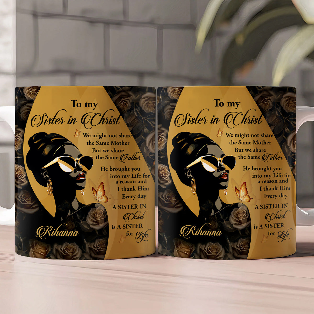 Faith-Inspired Gift for Sister - Personalized Ceramic Coffee Mug
