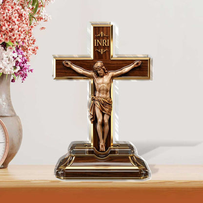 Jesus on the Cross - Custom Shaped Acrylic Plaque GAPJS10068