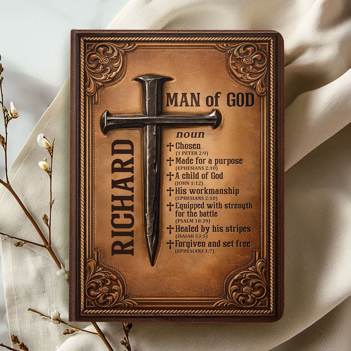 A Child of God - Personalized Leather Notebook GMJSNB200021