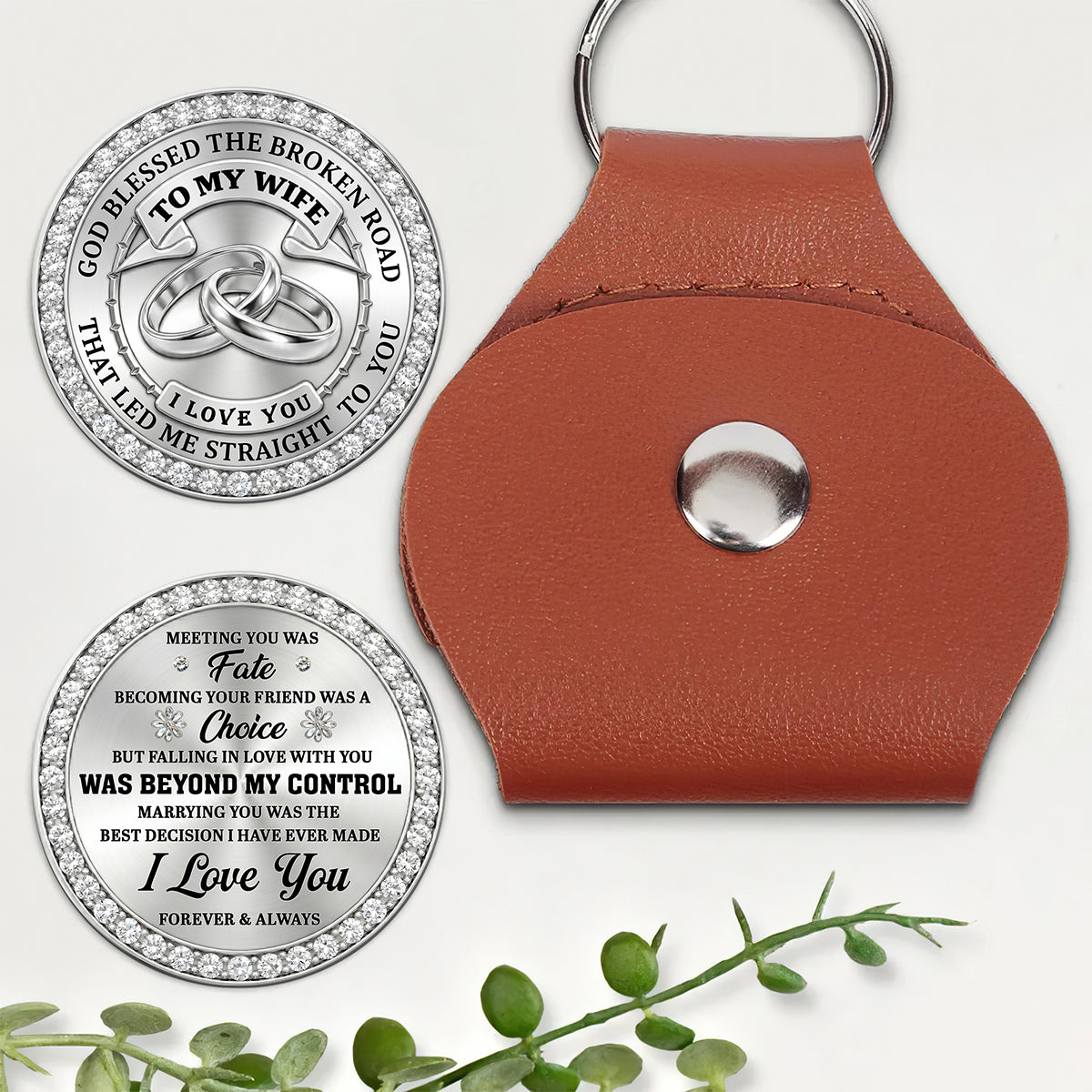 Blessed Road To You - Personalized Pocket Hug for Him