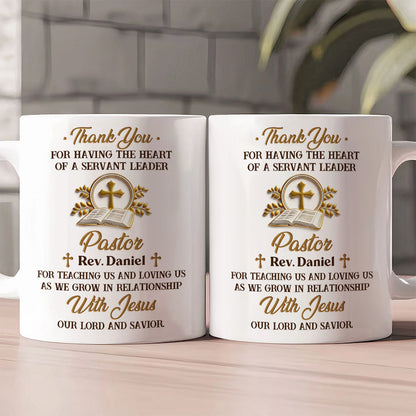 Faith-Inspired Gift for Pastor - Personalized Ceramic Coffee Mug
