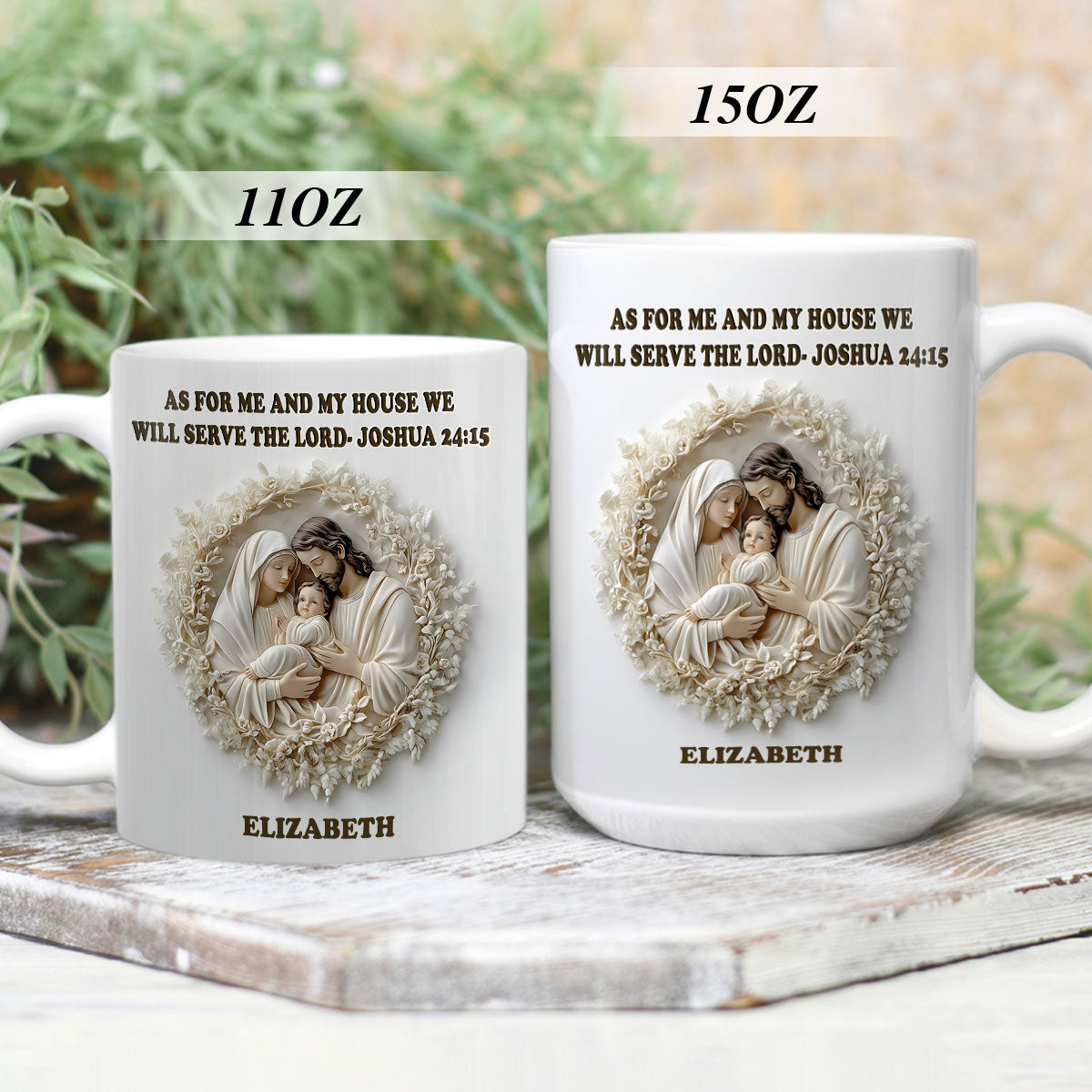 Faith Quote - Personalized White Ceramic Mug