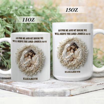 Faith Quote - Personalized White Ceramic Mug