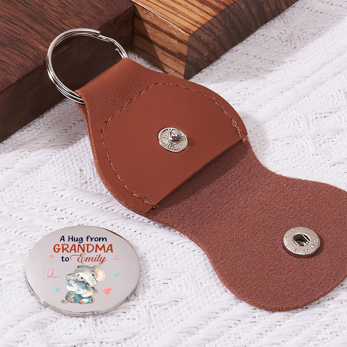 May God Bless You - Personalized Pocket Hug - Gift for Grandma to Granddaughter