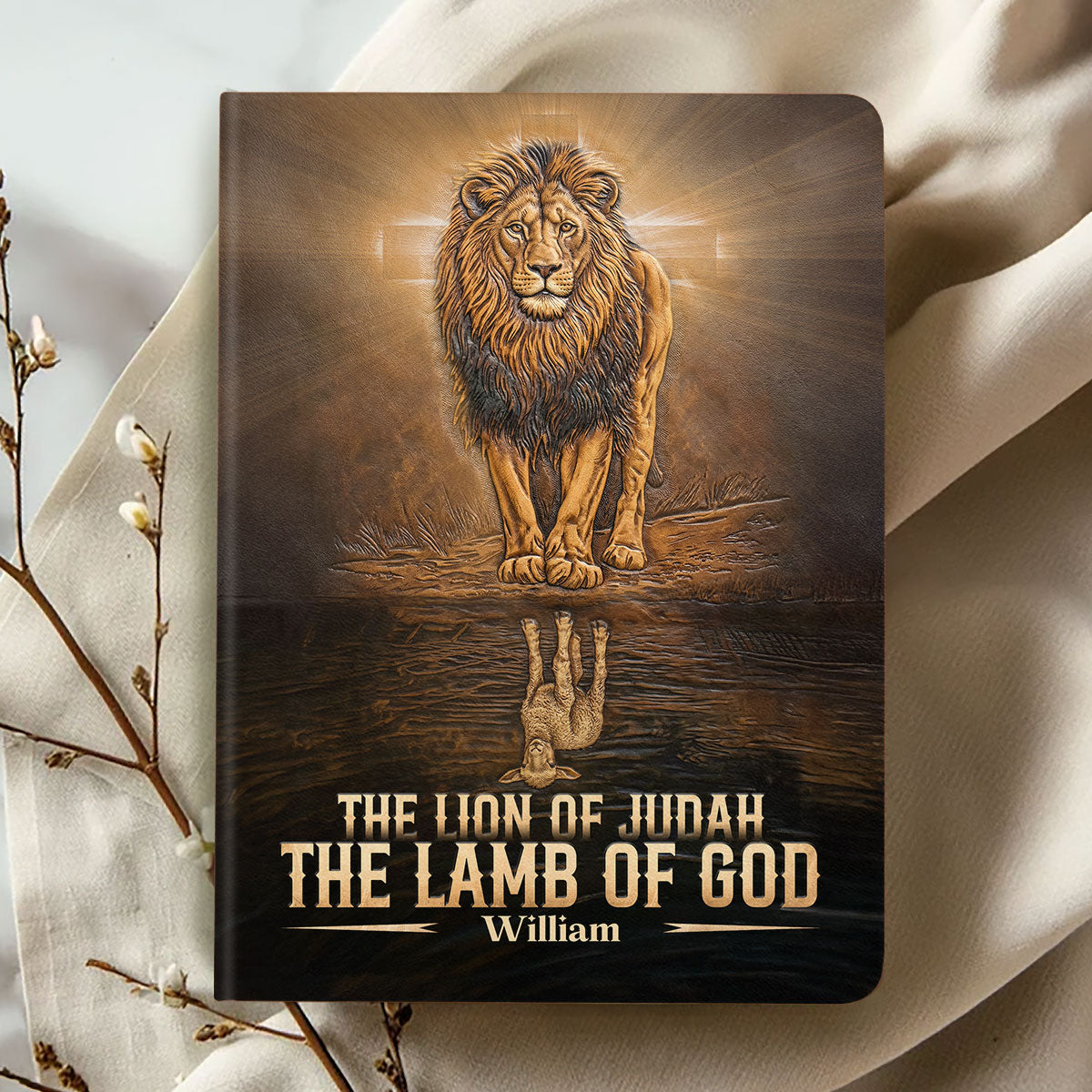Lion Of Judah - Personalized Leather Cover Notebook GMJSNB200023