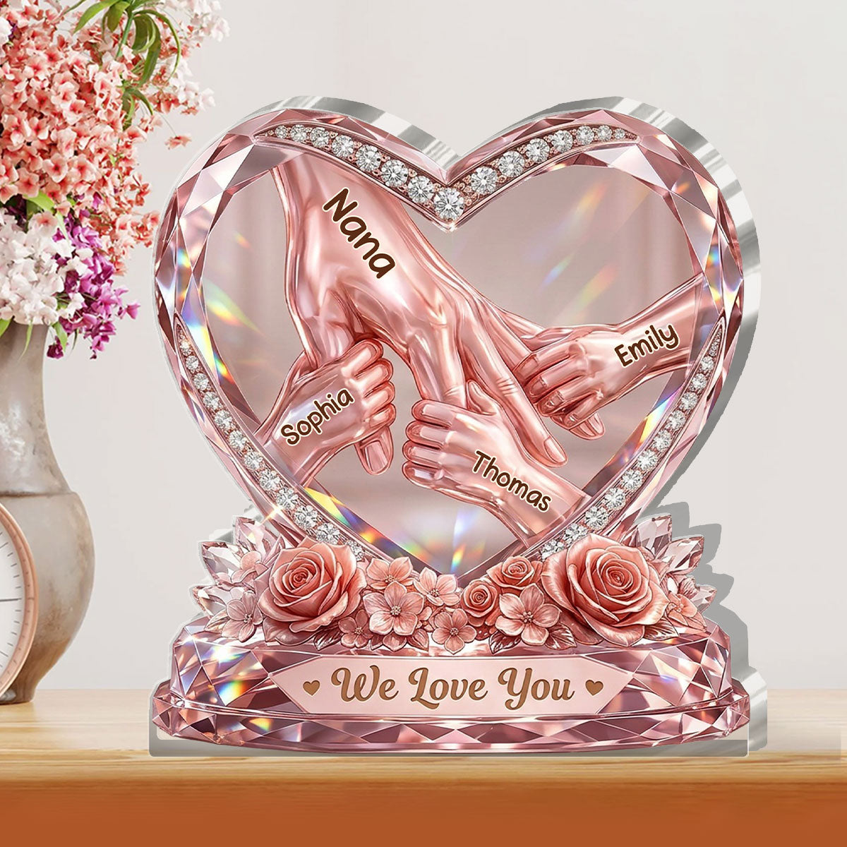 Hold Your Hand Forever - Personalized Acrylic Plaque GAPJS10071