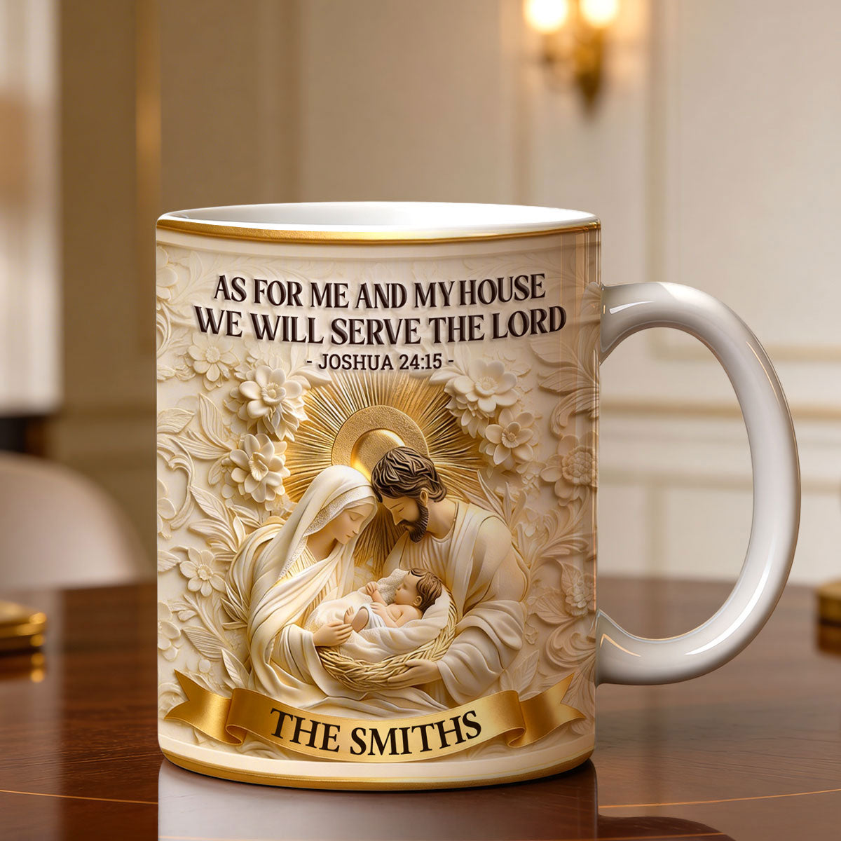 As For Me And My House - Personalized Coffee Mug