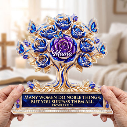Proverbs 31:29 Gift for Mom - Personalized Acrylic Plaque GAPJS10004