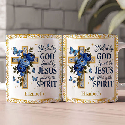 Blessed By God - Personalized Ceramic Coffee Mug