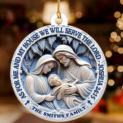 Christian Home Decor - Personalized Acrylic Ornament GOJS10086