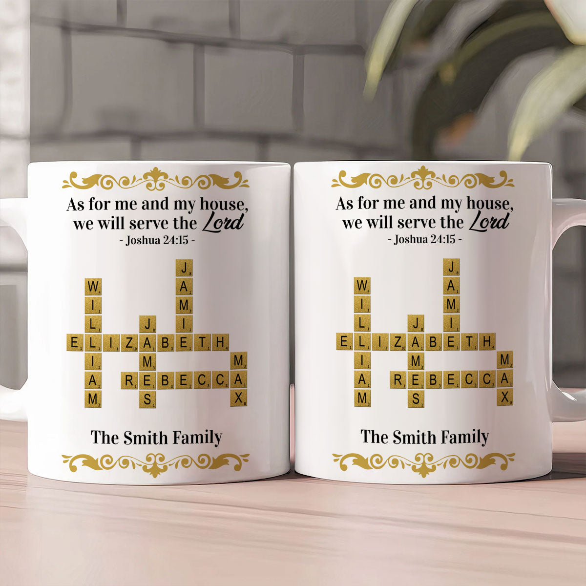 As For Me And My House - Christian Gift for Family - Personalized Mug
