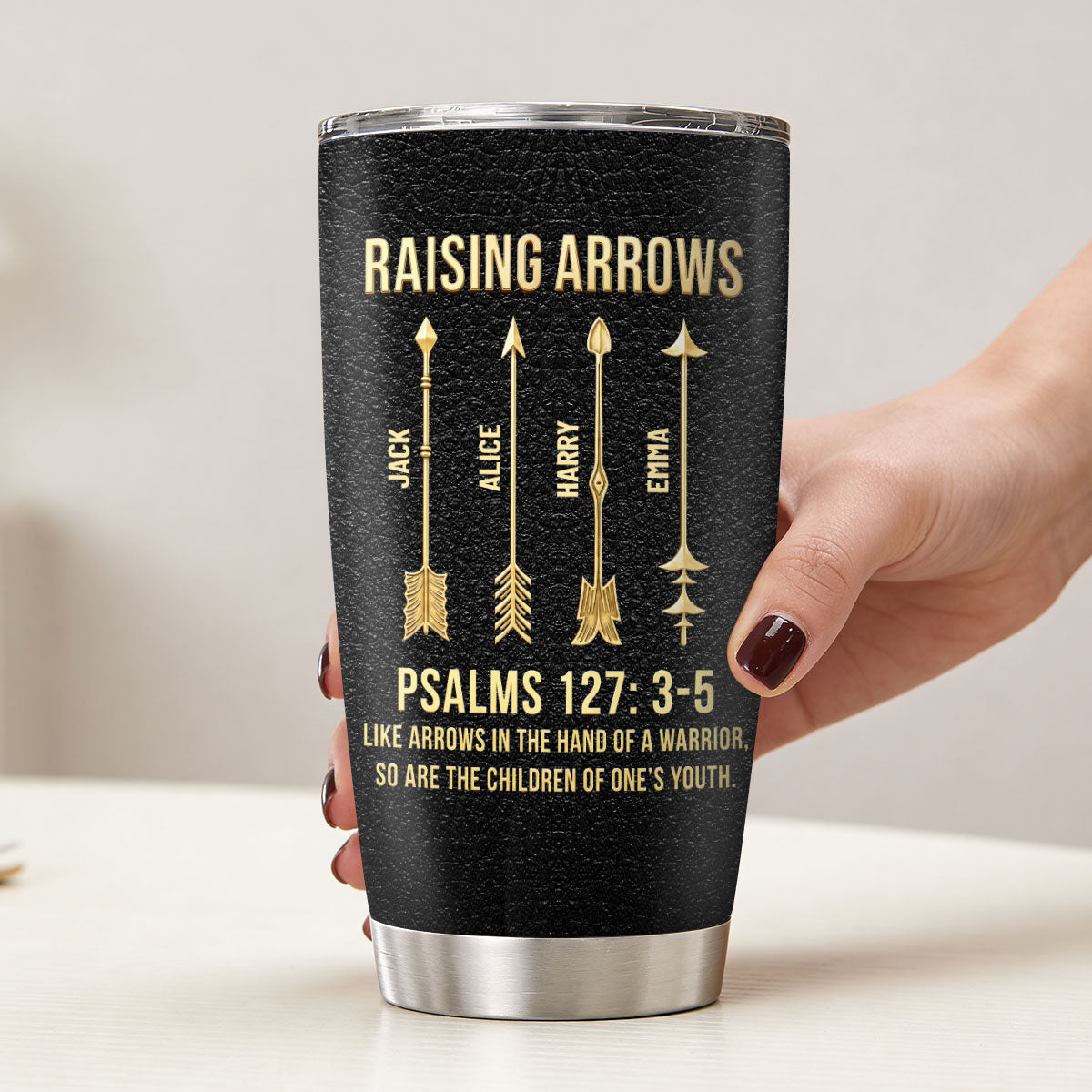 Psalm 127:3-5 Father's Day Tumbler - Personalized Stainless Steel