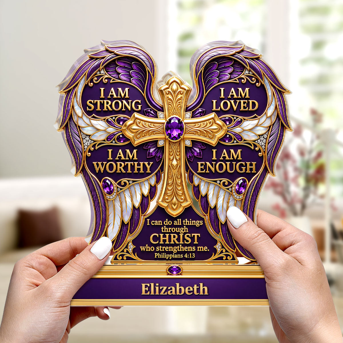 I Can Do All Things Through Christ - Custom Acrylic Plaque GAPJS10018