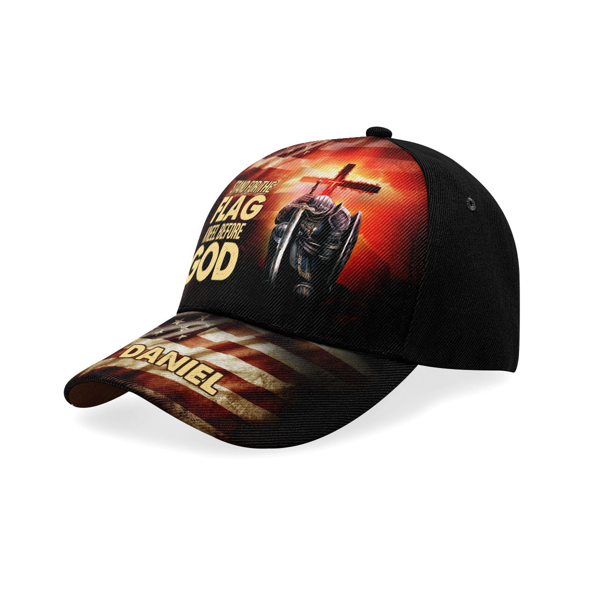 Stand For The Flag Kneel Before God - Personalized Classic Cap