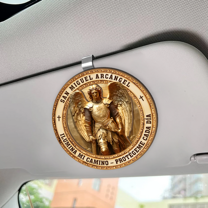 San Miguel Arcángel Guardian - Car Visor Clip