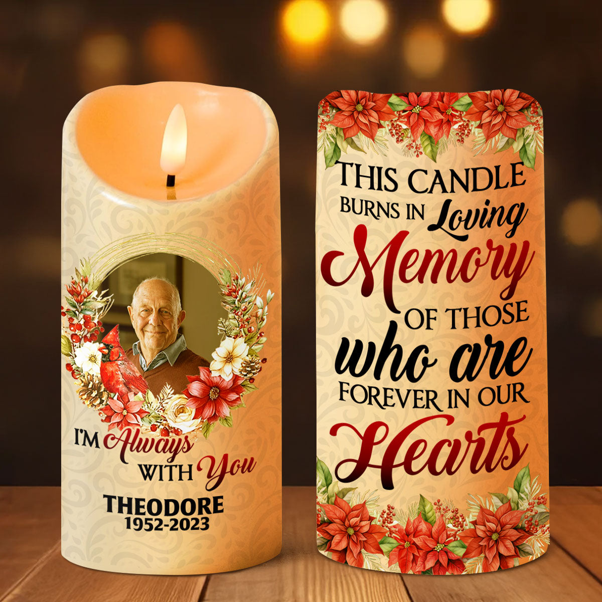 In Loving Memory - Personalized Memorial Candle