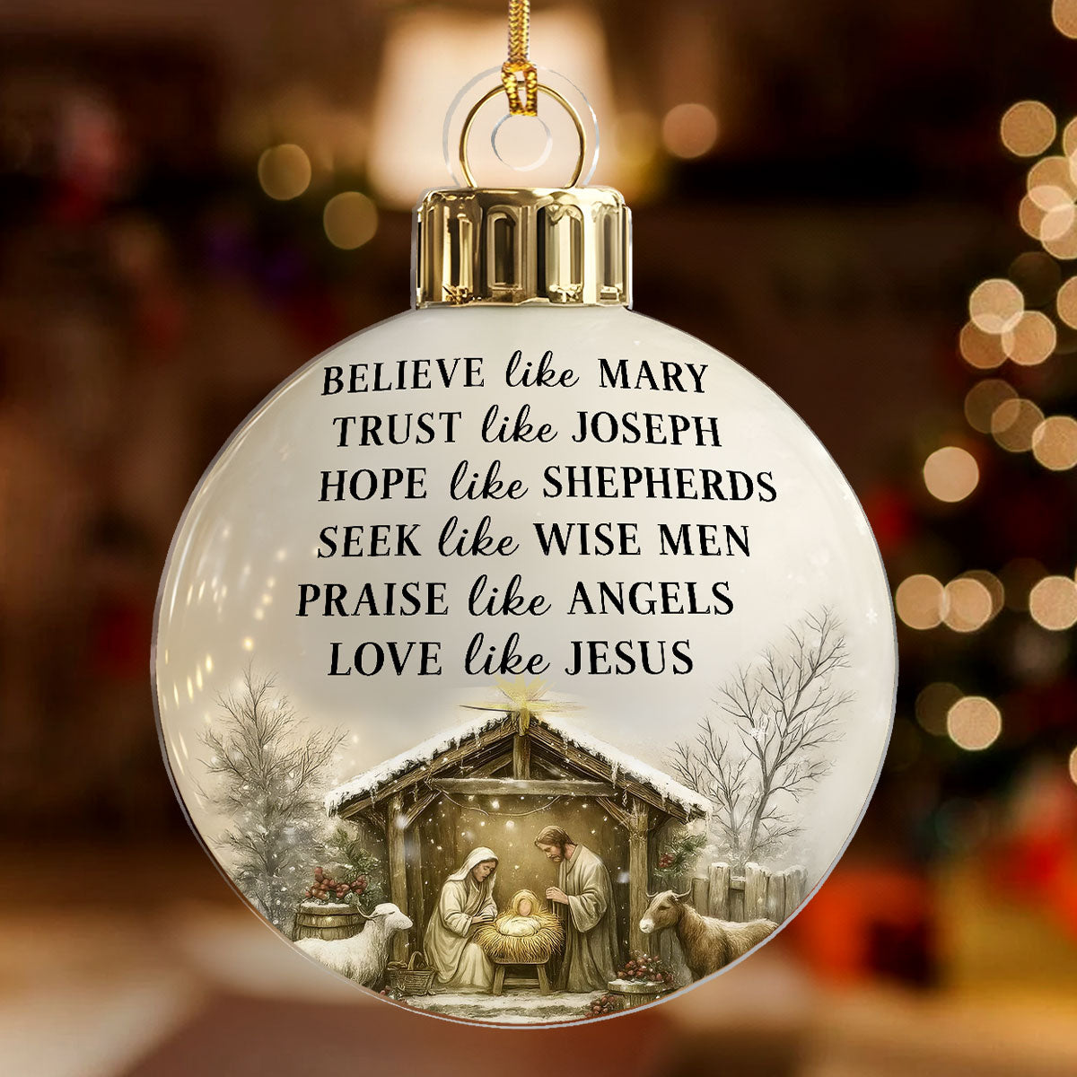 Nativity Christmas - Acrylic Ornament GOJS10031