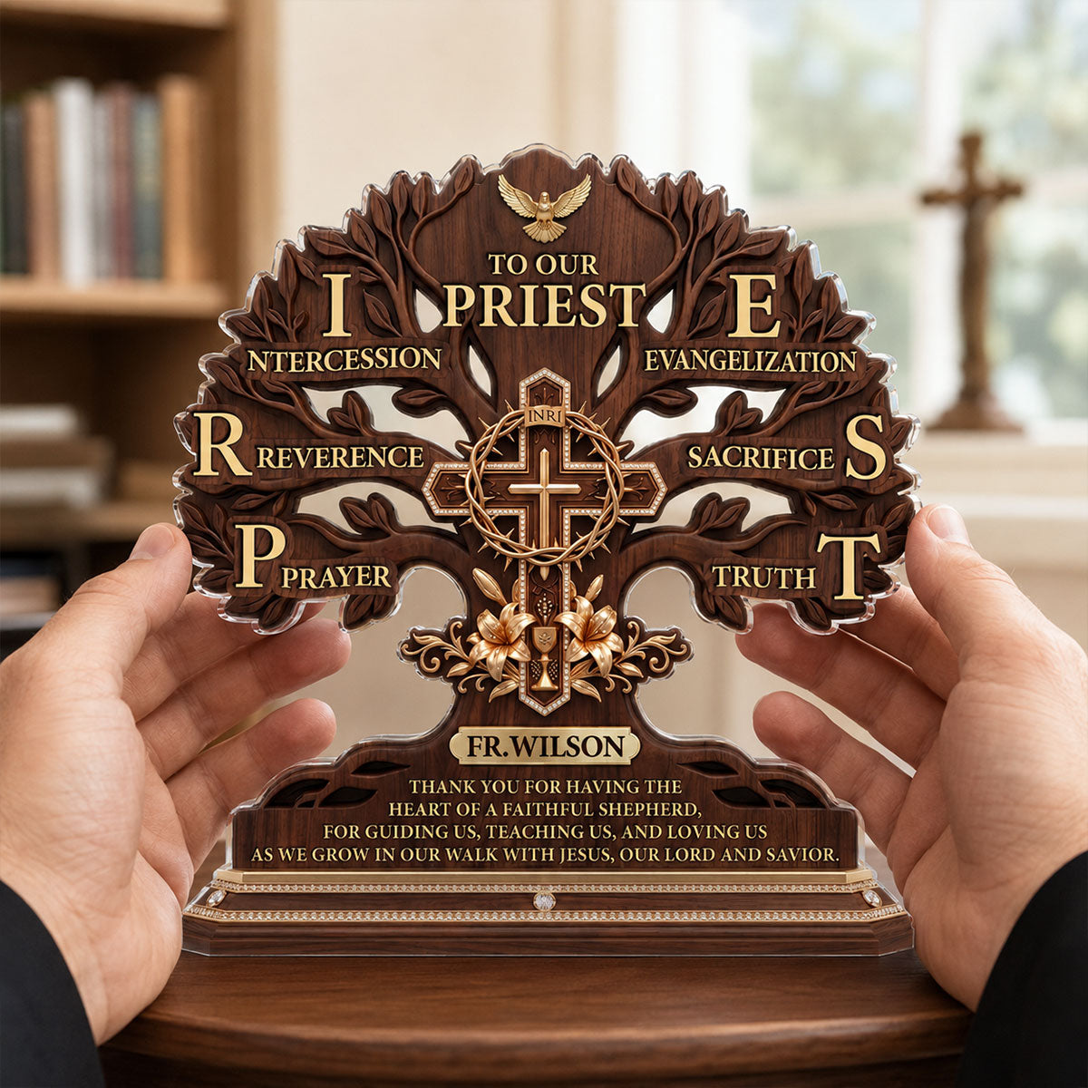 Heart of a Faithful Shepherd - Custom Acrylic Plaque GAPJS10030
