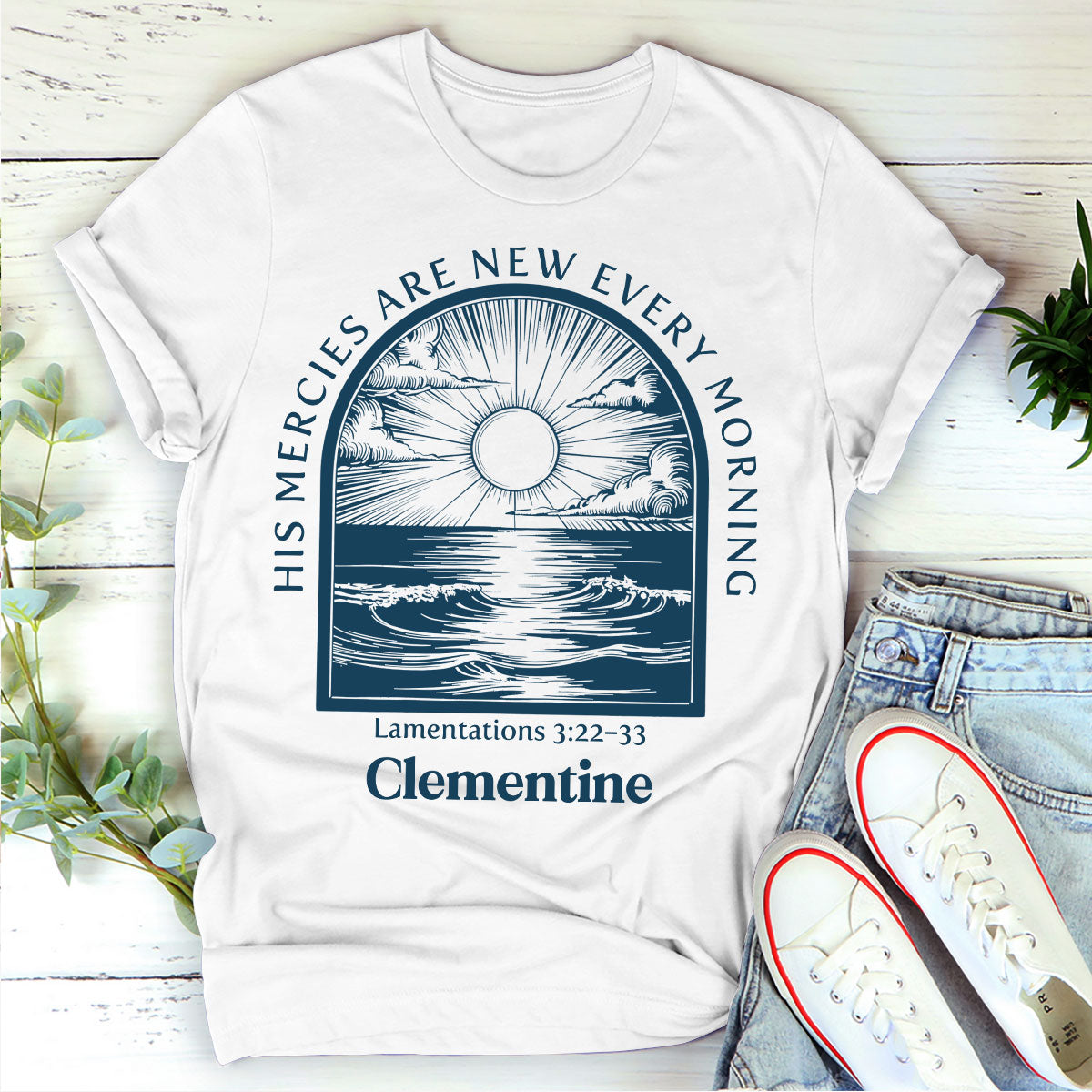 His Mercies Are New Every Morning - Personalized Unisex T-shirt GMJSTS200046