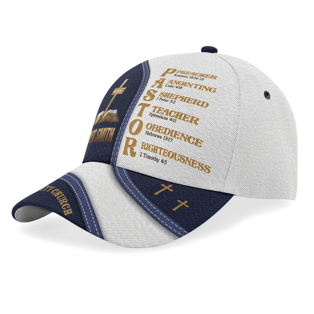 Faith-Inspired Gift for Pastor - Personalized Classic Cap