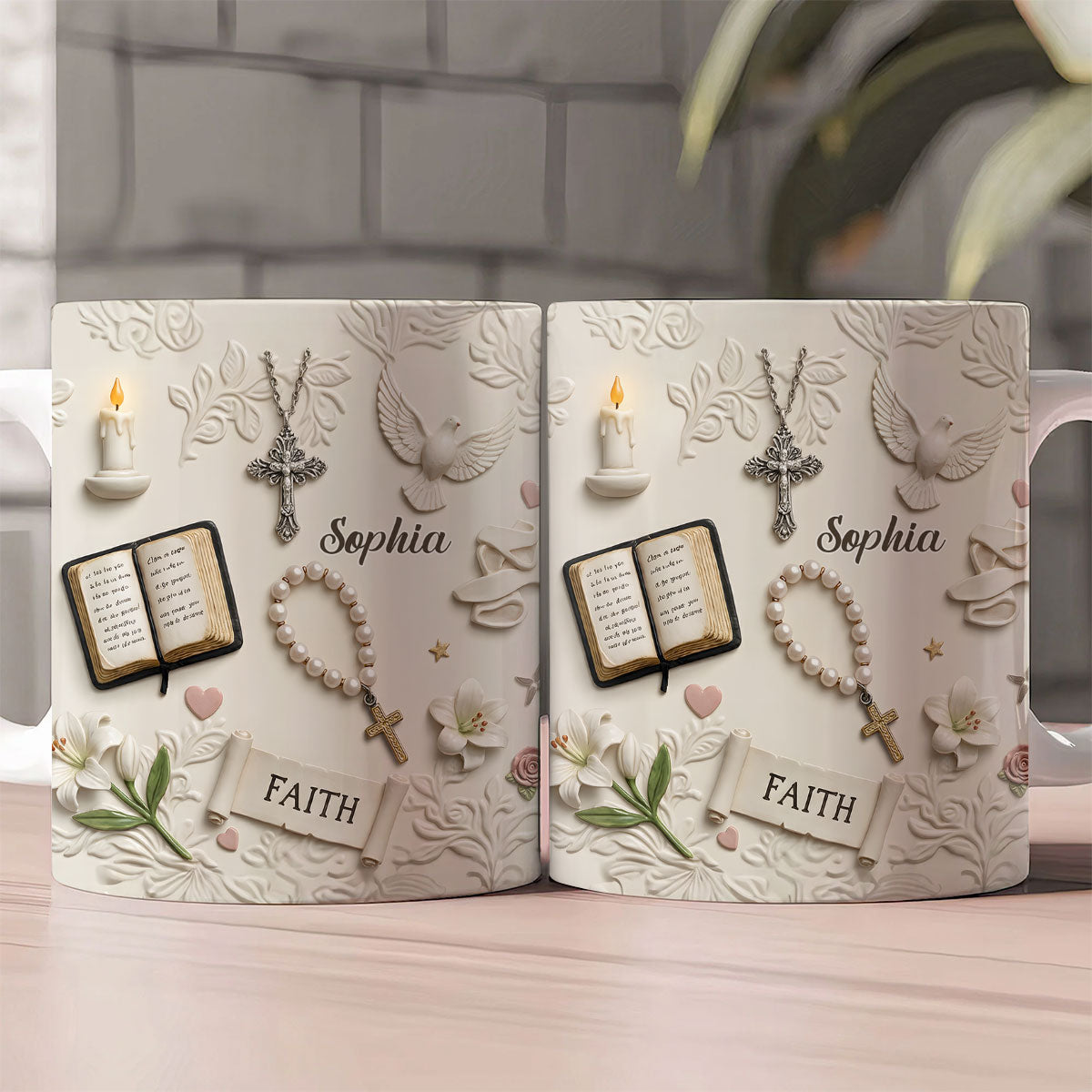 Rooted In Faith - Personalized Ceramic Coffee Mug
