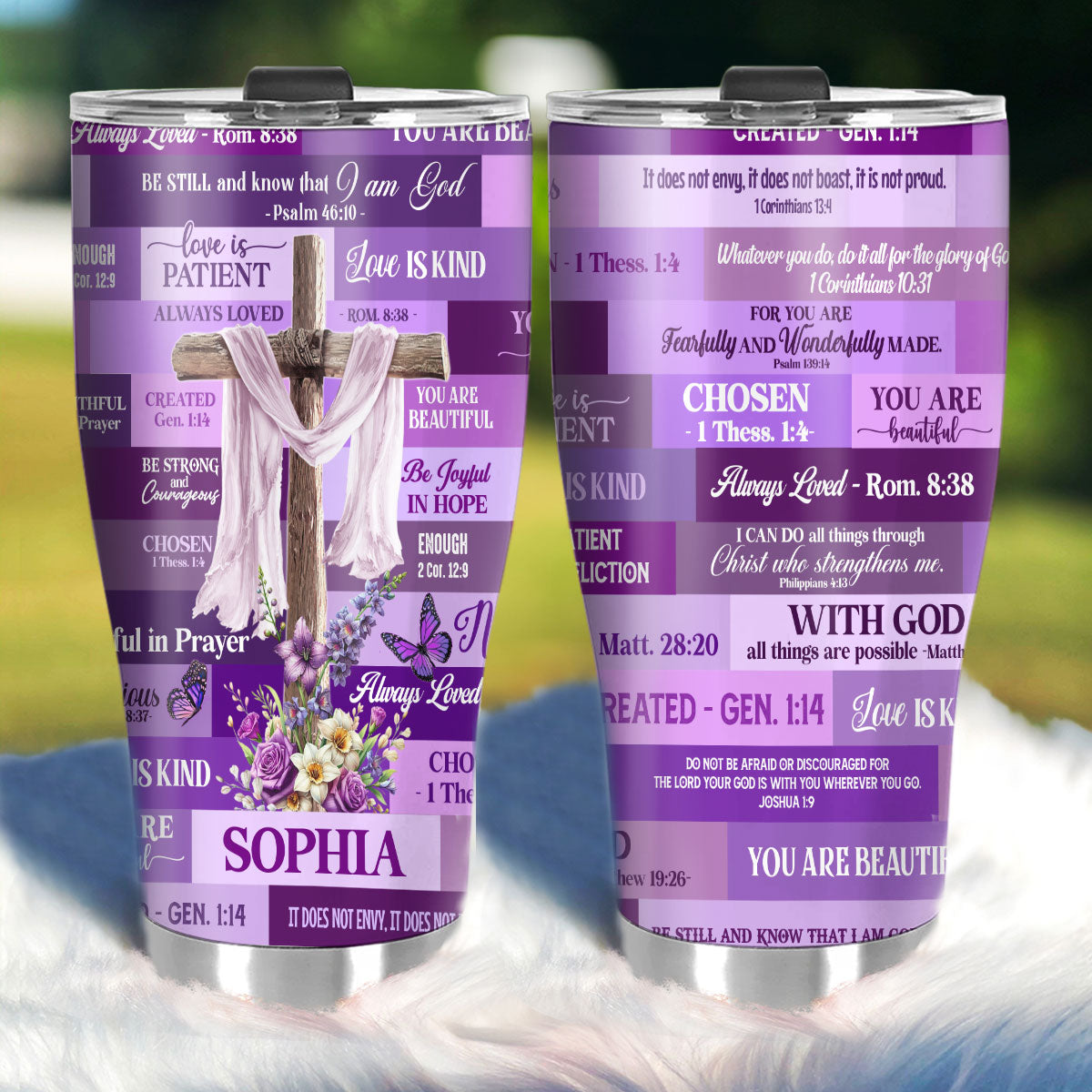 Be Still And Know That I Am God - Personalized Stainless Steel Tumbler