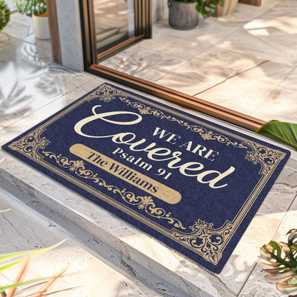 Psalm 91 - Personalized Doormat for Family