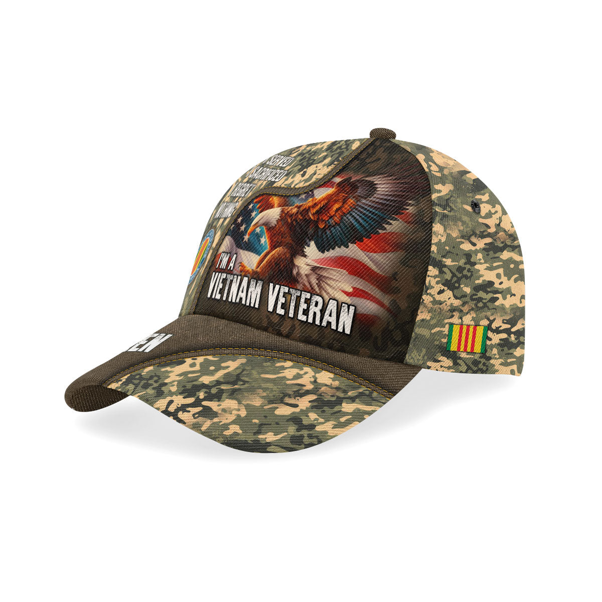 I Served I Sacrificed I Regret Nothing - Custom Name Military Cap