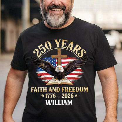 Faith And Freedom - Personalized 2D Unisex T-shirt GMJSTS200031