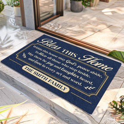 Peace In This Home - Personalized Doormat