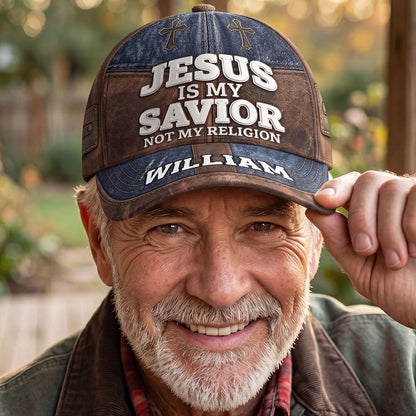 Jesus Is My Savior - Personalized Classic Cap - Christian Faith