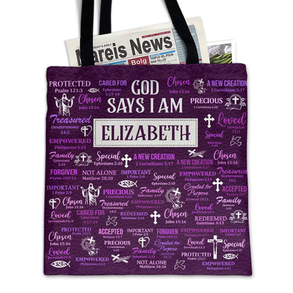 What God Says About You - Personalized Tote Bag for Mom GTTJS10003