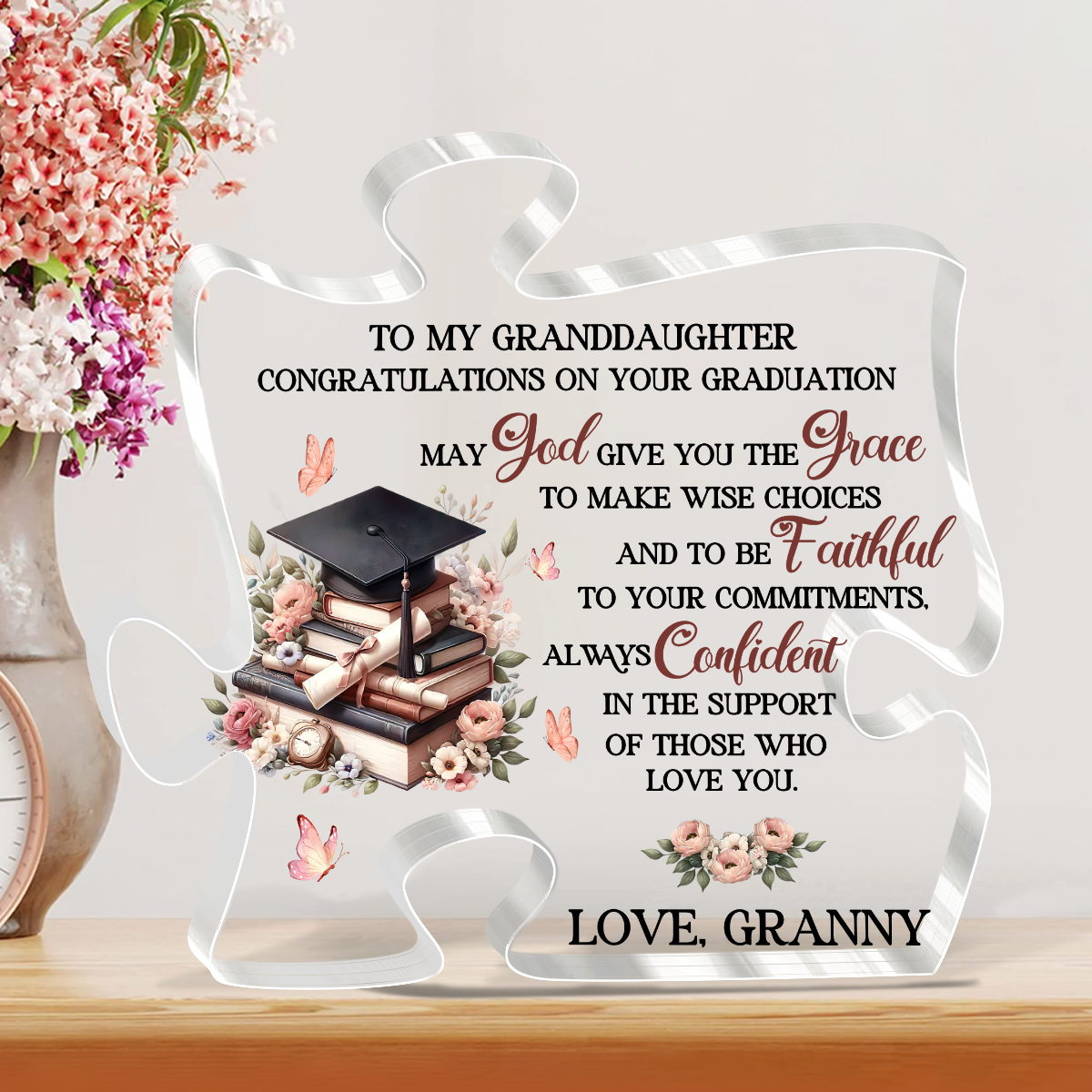 May God Give You The Grace - Personalized Shaped Acrylic GAPJS10274