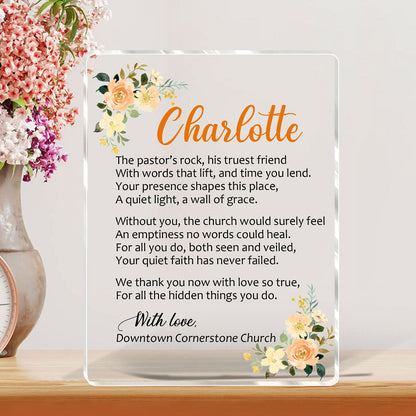 Love Scripture - Personalized Acrylic Plaque GAPJS10219