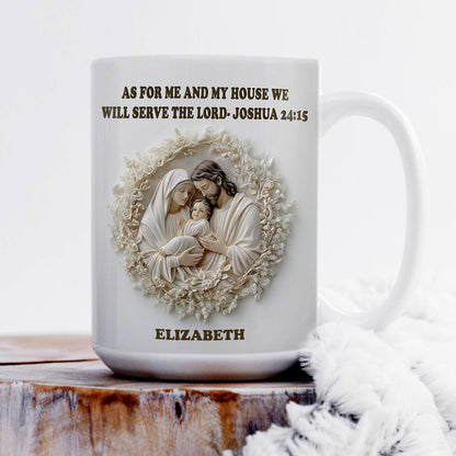 Faith Quote - Personalized White Ceramic Mug
